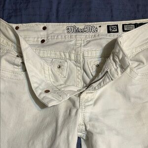 Miss Me Cream Denim Pants